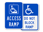 Access Ramp Signs