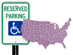 ADA Handicap Parking Signs by State