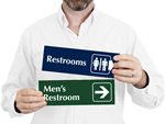 Engraved Bathroom Signs