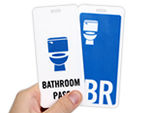 Bathroom Key Tag/Pass
