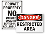 Big Private Property Sign