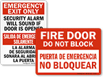 Bilingual Door Signs