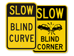 Blind Corner Signs