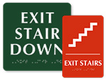 Braille Stair Signs