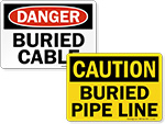 Buried Cable Signs