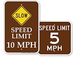 Park Speed Limit Signs