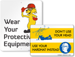 Cartoon Safety Signs
