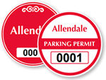 Circle Window Parking Decals