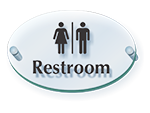 Clear Acrylic Restroom Signs