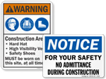 Construction Safety Signs