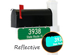 Mailbox Reflective 911 Signs