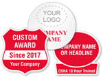 Custom Hard Hat Stickers