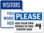 Custom Visitor Signs