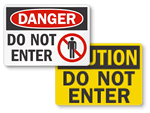 OSHA Do Not Enter Signs