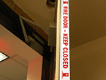 Adhesive Door Edge Signs