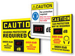 Electronic Decibel Meter Signs