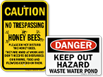 Environmental Hazards Signs