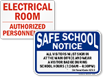 Facility Security Signs