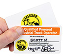 Forklift Certification Cards
