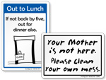 Funny Office Signs