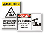 Corrosive Materials Signs