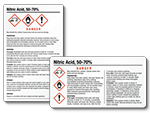 Nitric Acid GHS Labels