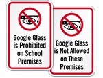 No Google Glass Signs