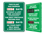 No Lost Time Accidents Scoreboards