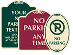 No Parking Signature Signs
