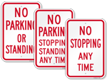 No Stopping & No Standing Signs