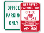Office Parking Signs