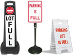 Parking Lot is Full Signs