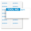 Organize your tools and equipment inventory with these Tool No. Labels.