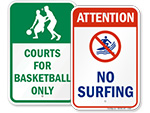 Recreation Signs
