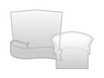 Banners and Ribbon Hard Hat Sticker Designs