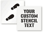 Floor Safety Stencils