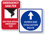 Emergency Shelter Signs