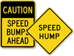 Speed Bump & Hump Signs