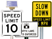 Speed Control Signs