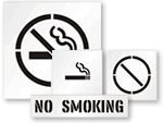 No Smoking Stencils