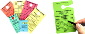 Temporary and Paper Parking Hang Tags