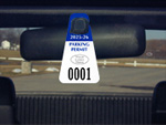 Triangle Custom Parking Permit Hang Tags