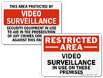 Video Recording Warning Signs