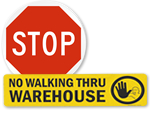 Stop Floor Signs