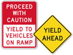 Yield Ahead Signs