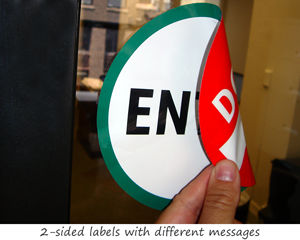 Glass Door Labels & Signs