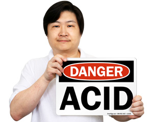 Danger Acid Signs