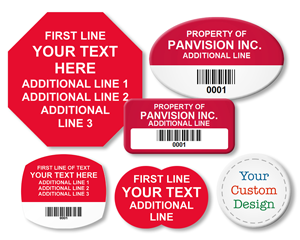 Asset Tags by Size & Shape
