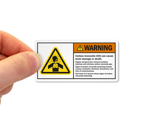 Warning Toxic Chemical Label
