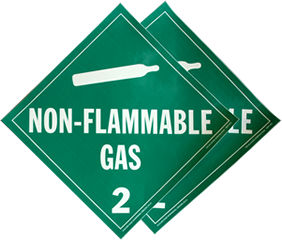 Class 2 Non Flammable Gas Placards